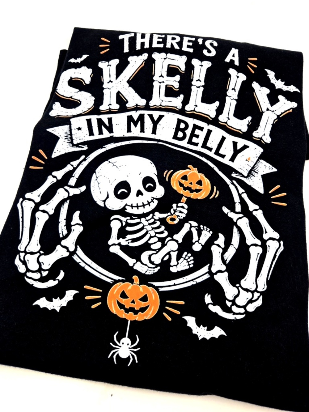 Halloween Pregnancy Shirt Size Large Black